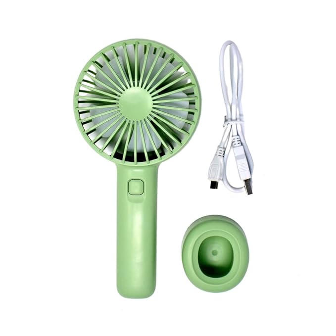[Apply Coupon] - CINEFX Powerful 4 Inch Rechargeable Mini Fan with 2000 mAh Battery, 3 Speed Option and Table Dock Table Fan for Home