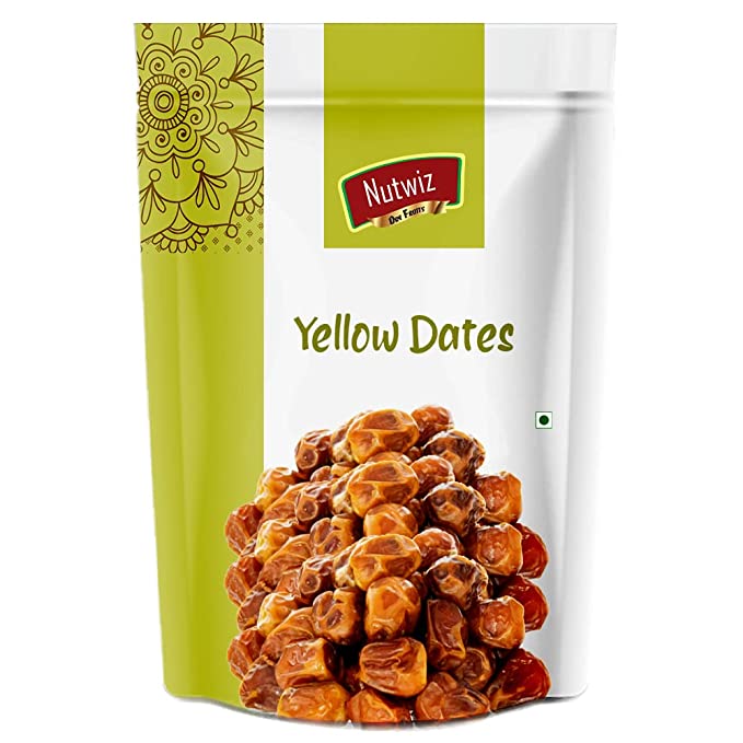 Nutwiz Premium Dates (Yellow Dates/ Peela Khajoor, 200g)
