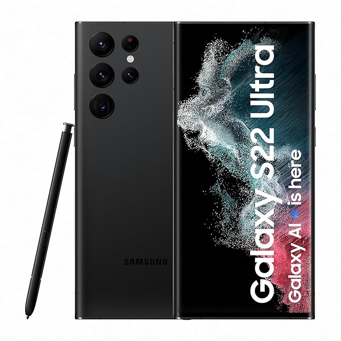 Samsung Galaxy S22 Ultra 5G (Phantom Black, 12GB, 256GB Storage) with No Cost EMI/Additional Exchange Offers