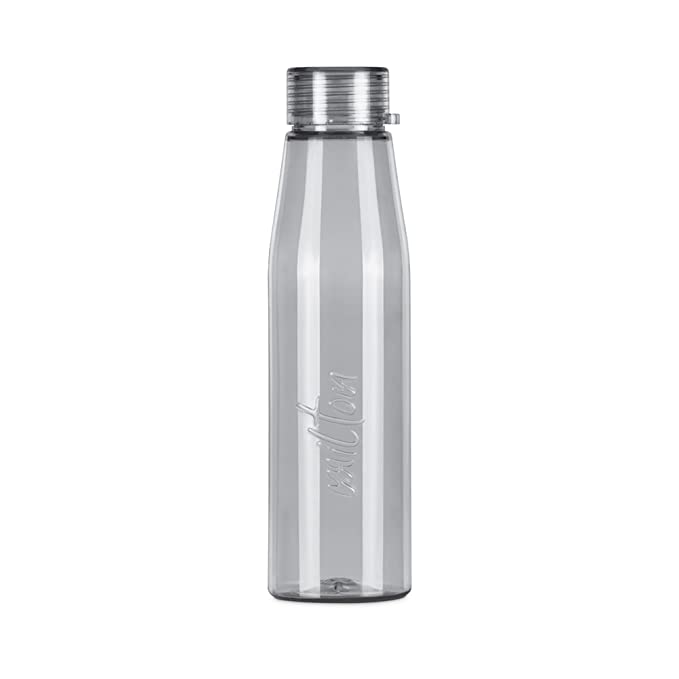 MILTON Ripple 1000 Pet Water Bottle, 1 Piece, 1 Litre, Grey | BPA Free | 100% Leak Proof | Office Bottle | Gym Bottle | Home | Kitchen | Travel Bottle | Hiking | Treking Bottle