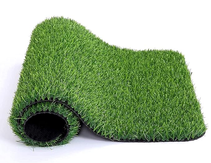 Amazon Brand - Solimo PVC Doormat - (16" X 24", Green, 45 mm Artificial Grass)