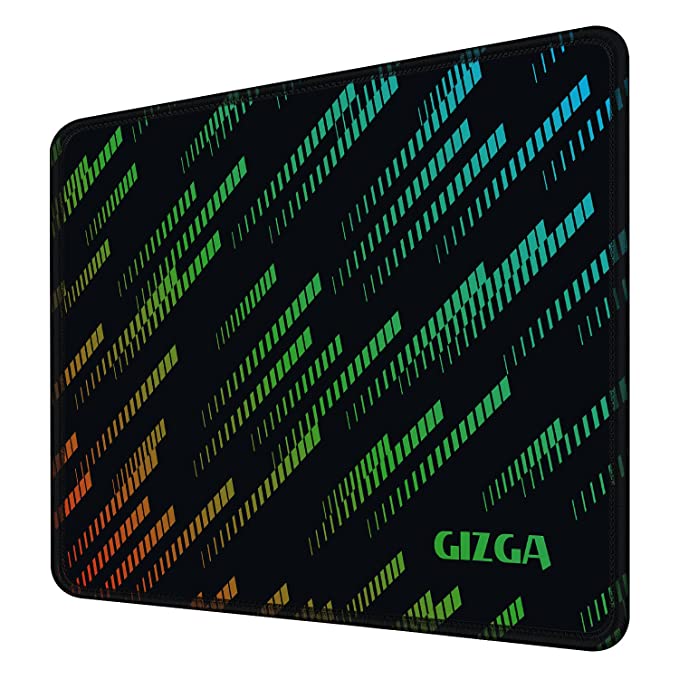 GIZGA essentials (25cm x 21cm Gaming Mouse Pad, Laptop Desk Mat, Computer Mouse Pad with Smooth Mouse Control, Mercerized Surface, Antifray Stitched Embroidery Edges, Anti-Slip Rubber Base