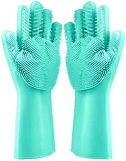Silicone Gloves with Wash Scrubber