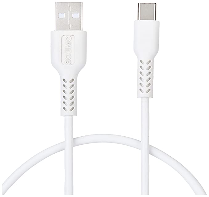 Amazon Brand - Solimo Unbreakable 3A Fast Charging Tough Braided Type C USB Data Cable   -  2 Meter