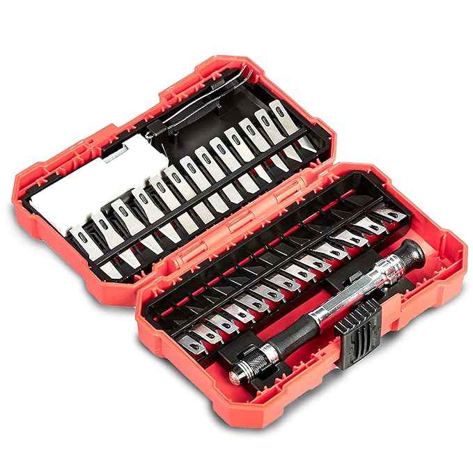 AGARO HK2129 Hobby Knife Set, 29 pcs Set, Silver