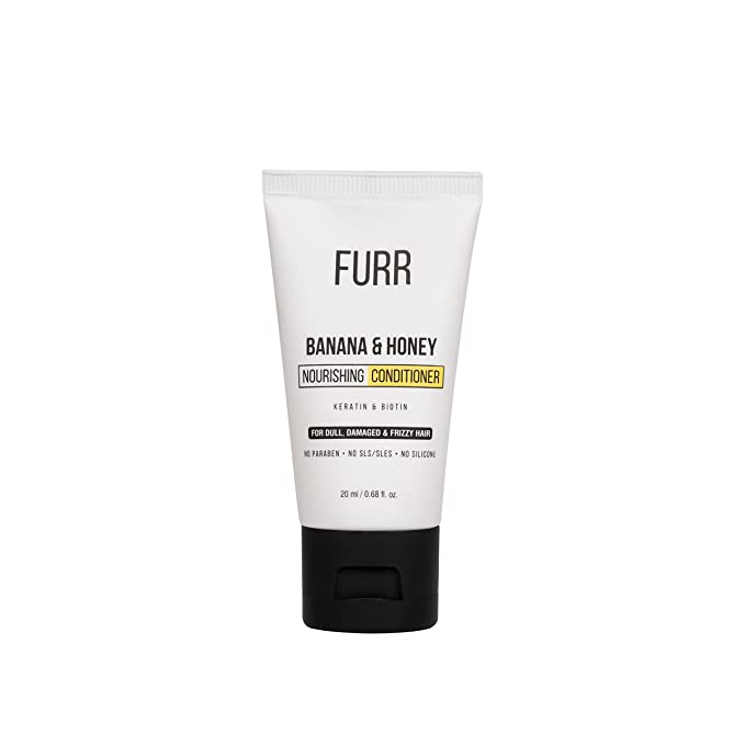 FURR Banana and Honey Nourishing Conditioner - 20 ML | Nourishes Hair and Scalp | For Dull, Damaged and Frizzy Hair | Goodness of Banana And Honey&