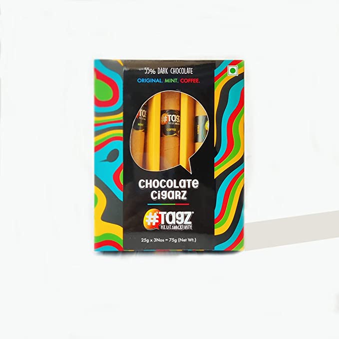 Tagz Dark Chocolate cigarZ- Coffee, Mint, Dark Chocolate Flavour (Pack of 3)