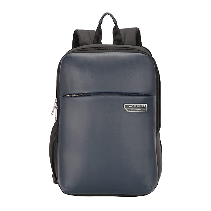 [Apply Coupon] - Lavie Sport 43cm Chairman 24 Litres Backpack with Laptop Sleeve | Vegan Leather Business Backpack for Men & Women | Durable Office Bag | Upto 14 inch Notebook/MacBook Compatible