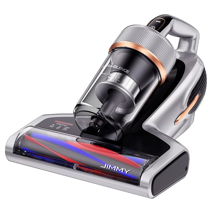 Jimmy BX7 Pro World No 1 Next Gen Mattress Vacuum Cleaner 700 W, Hepa Filter with 16Kpa Suction Power, Anti-Mite Bed, Sofa, Pillow Vacuum Cleaner, UV Light Sterilization(Grey Black)