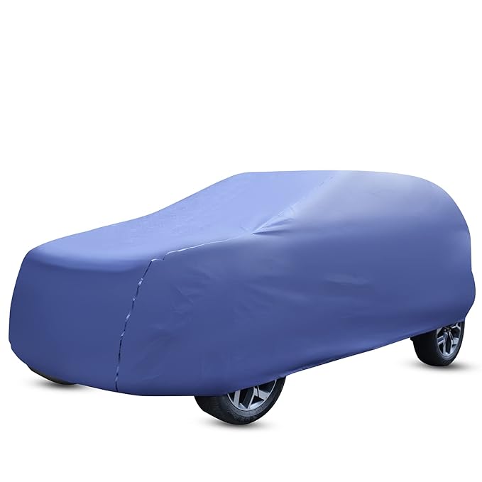 Amazon Brand - Solimo SUV Premium Car Cover, Blue (SUV 300, BRV, Venue, WRV, Creta, Breeza, Jeep Canvas, Ecosport, etc.)