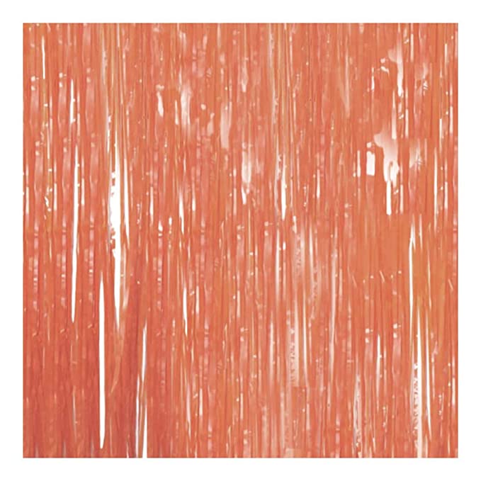 Crackles Metallic Curtains for Birthday Photo, Backdrop, Wedding Decoration and Bridal Shower 3ft x 6ft, Pack of 2(Macron Red)