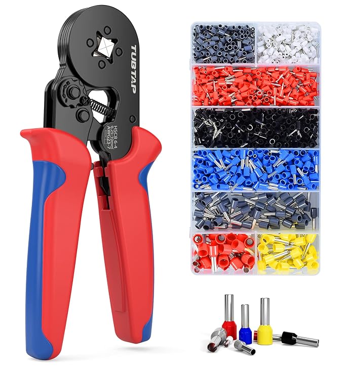 Crimping Pliers Set with 1200 Pieces Ferrules with 1200 Pieces Ferrules Tool Kit