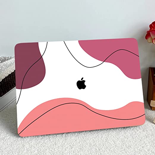 Kotart Full Panel Vinyl Printed Laptop Skin for Apple Laptop Upto 15.6 Inch - HD Classic Design Printed Laptop Skin ( Pink , 11 x 16 inch )