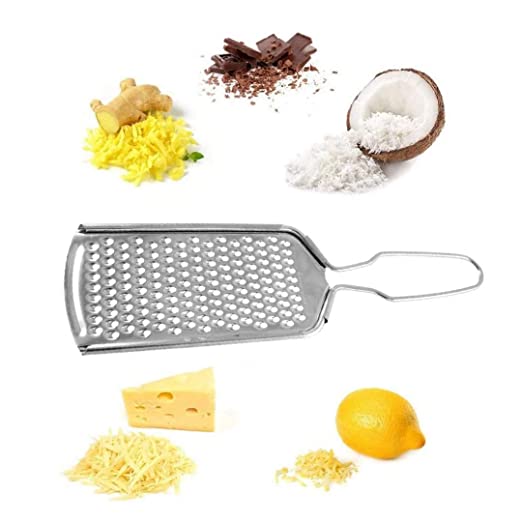 Suzec Lemon Zester & Cheese Grater - Cheese, Lemon, Ginger, Garlic, Vegetables, Fruits - Stainless Steel Protective Cover, Dishwasher Safe