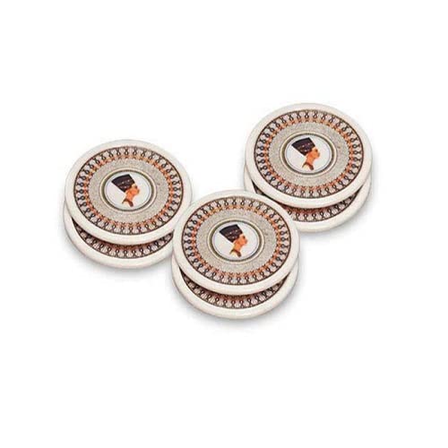 Plastic Coaster for Tea Coffee and Water Set of 6 - Multicolour