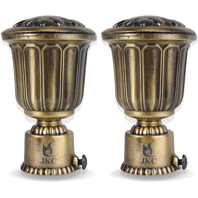 JKC Zinc Alloy Royal Antique Curtain Brackets and Holders, Curtain Holders for Wall, Curtain Brackets, Curtain Holder, Curtain Rod Holder - Brackets 2