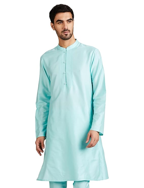 Amazon Brand - Symbol Men Festive Solid Long Kurta (Regular Fit)