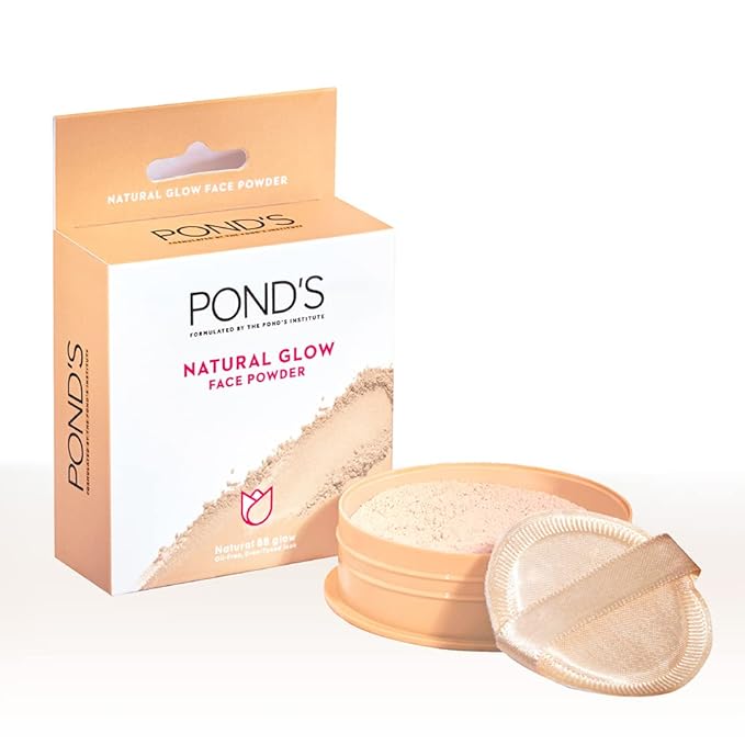 POND's Natural Glow Face Matte Powder For Normal Skin, Bb Glow - 30G, Pink