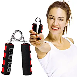 Boldfit Hand Grip Strengthener with Foam Handle, Hand Gripper for Men & Women for Gym Workout Hand Exercise Equipment to Use in Home