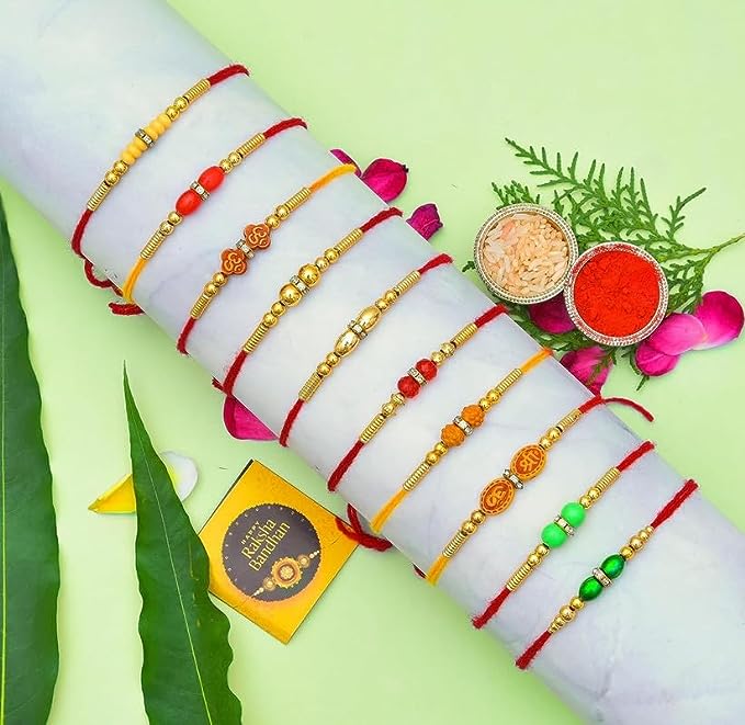 [Apply Coupon] - PartySutra Combo of 10 Dora Rakhi Set for Brother, Bhaiya, Bhabhi with Roli Chawal & Greeting Card | Premium Rakhi Hamper-RHMNX7765