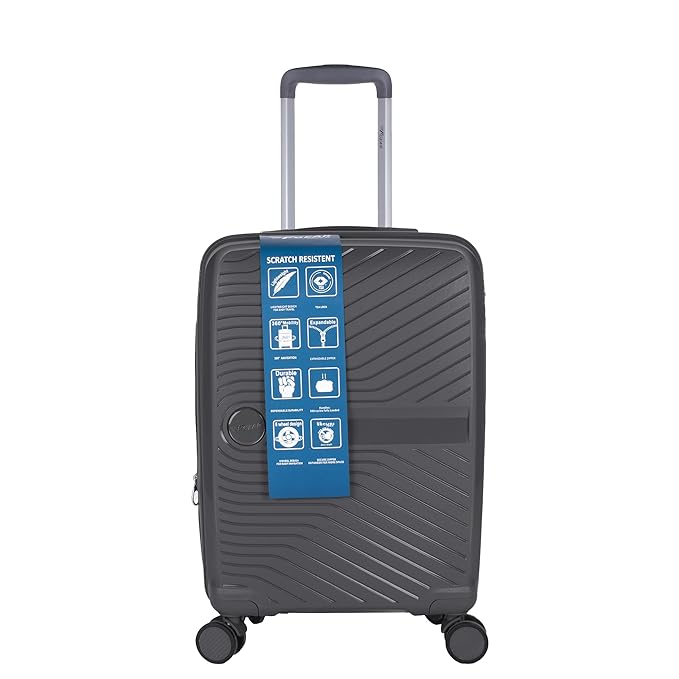 F Gear STV PP02 28" Dark Grey Check-in Suitcase (4048)