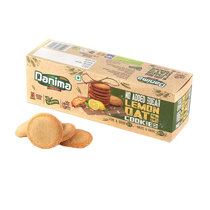 Danima Lemon Cookies No Added Sugar, 5.2 oz / 150 g