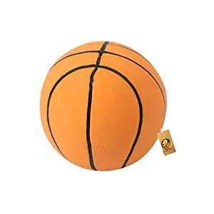 Foodie Puppies Natural Latex Rubber Squeaky Orange Basket Ball Toy for Puppies | Durable, Fetch & Chew Safe Play Toy | Reduce Separation Anxiety