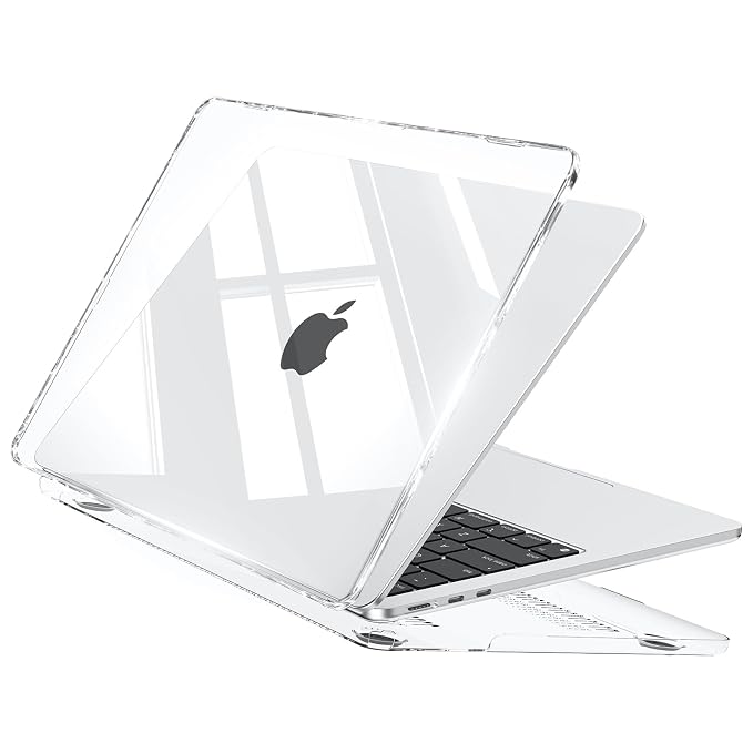 EooCoo Clear Case for Apple MacBook Air M5 13.6" Cover M4 M3 M2 2026-2022