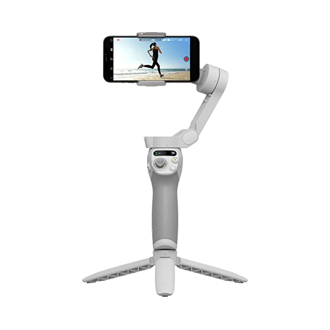 DJI OSMO Mobile SE Intelligent Portable and Foldable Gimbal, 3-Axis Phone Gimbal for Smartphone, Android & iPhone with Shot Guides, ActiveTrack 5.0 Vlogging Stabilizer, YouTube Video, Grey