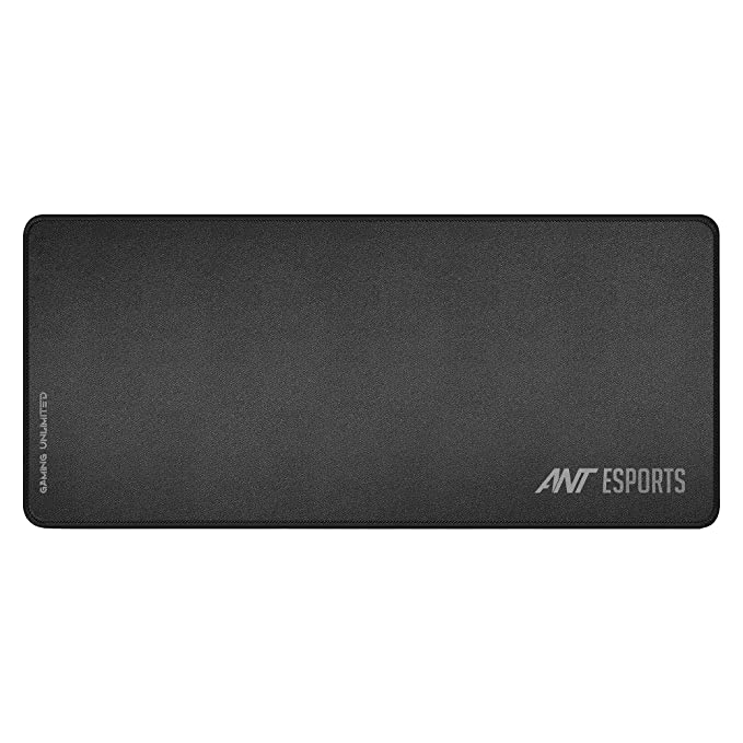Ant Esports MP290 Gaming Mouse Pad-L- Large with Stitched Edges, Waterproof Non-Slip Base for Gaming & Office  -  Black