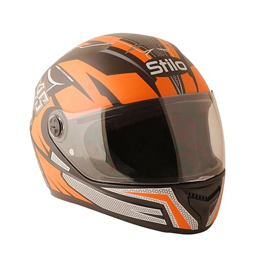 Sage Square ISI Certified ABS Clear Visor, High Standard Safety, Enhanced Design, Extra Comfort, Enhanced Design Proud 45 Full Face Graphic Helmet