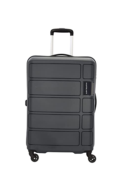 [Apply Coupon] - Kamiliant by American Touristerharrier 4 Wheels Spinner Polypropylene (PP) 68 Cm Medium Iron Grey Check-in Hard Luggage Trolley