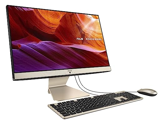 ASUS Vivo AiO V222, 4 core Intel Pentium Silver J5040, All-in-One Desktop (8GB/256GB SSD/Integrated Graphics/Windows 11/Black/4.8 kg), V222GAK-BA034W