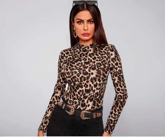 Dream Beauty Fashion Women's Full Sleeve Top Round Neck Casual Tshirt 23 Inches (BZF-Empire Top 4-P)