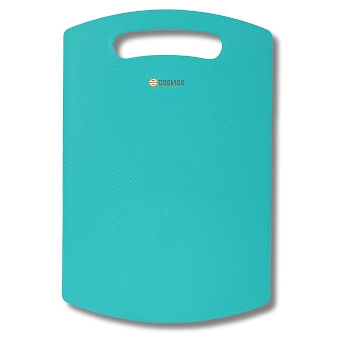 E-COSMOS Plastic Cutting/Chopping Board (Turquoise), M