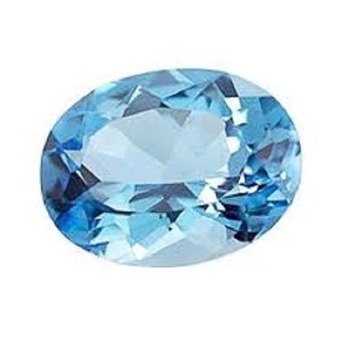 Fab Mark Beautiful Original & Precious Blue Topaz Gemstone Certified By Lab For Men Women (5 Ratti Blue Topaz)