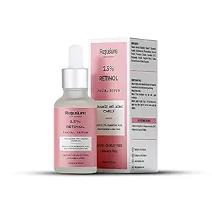 Rejusure 2.5% Retinol face Serum for Anti Aging | Night Face Serum | Fine Lines & Wrinkles |Cell Turnover Youthful | Smooth Skin  -  10ml