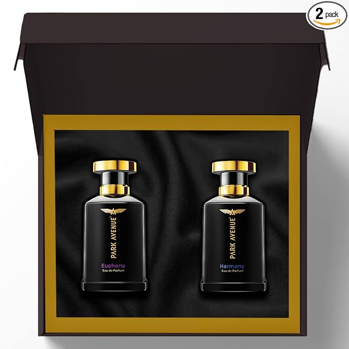 Park Avenue Gift Set For Men  -  Euphoria & Harmony  -  Eau De Parfum Men, 200ml | Perfume for Men | Rakshabandhan Gifts for Brother | Premium Luxury Fragrance Scent | Long-lasting Aroma Perfume
