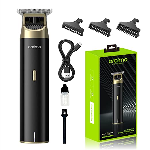 Oraimo BEARD & BODY Trimmer | 150MIN RUN TIME | Self-Sharpening Blades | Travel Lock | Type-C Fast Charging (OPC-TR12)