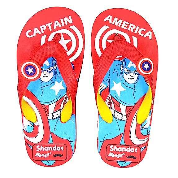 [Size: 1 Kids UK] - POLITA Unisex-Child, Kids Flip-Flop | Comfortable, Indoor & Outdoor Slippers & Chappals F132