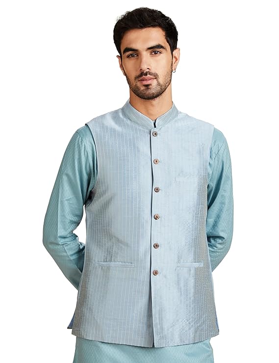 Amazon Brand - Symbol Men Lightweight Nehru Jacket