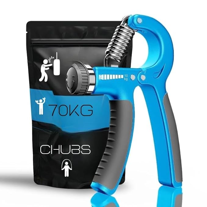 Aditional Strenght 10KG-60KG Adjustable Hand Grip Strengthener, Hand Exerciser, Strength Trainer,Non-Slip Gripper, Great For Athletes Pianists Kids Hand Rehabilitation Exercising Hand Gripper, Plastic (Blue).....