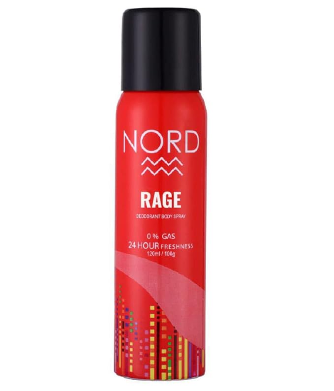 NORD - Rage Perfume Body Spray for Men 120 ml (Pack of 1)