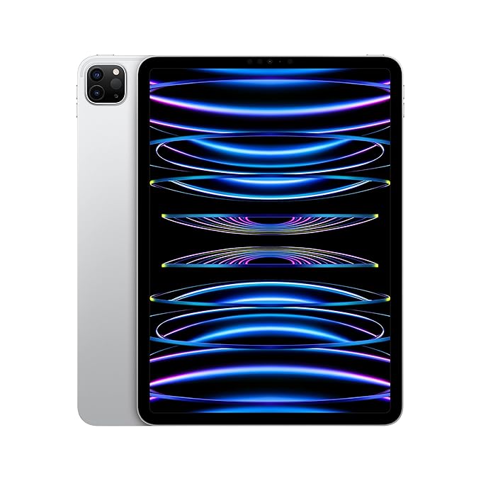 Apple iPad Pro 113 (4th Generation): with M2 chip, Liquid Retina Display, 1TB, Wi-Fi 6E, 12MP front/12MP and 10MP Back Cameras, Face ID, All-Day Battery Life  -  Silver