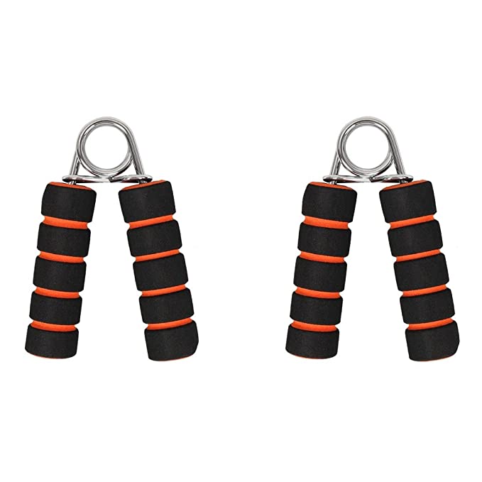 SPANCO (Model : Training) Pack of 2 (One Pair) Hand Gripper Wrist Exerciser Fitness Foam Hand Grip for Gym Stretching Hand strengtheners for Men Women (Orange)