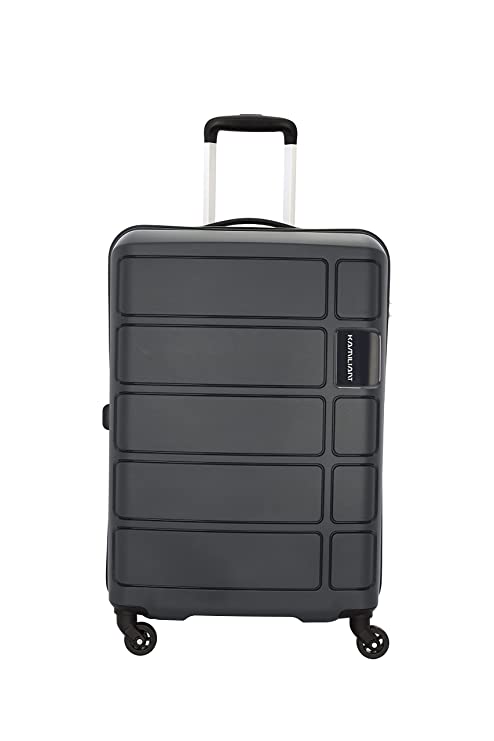 [Apply Coupon] - Kamiliant American Tourister Harrier 56 Cms Small Cabin Polypropylene (Pp) Hard Sided 4 Wheeler Spinner Wheels Luggage Suitcase (Grey)