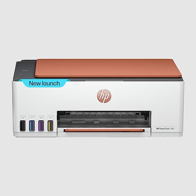 HP Smart Tank 589 All-in-One WiFi Colour Printer  -  30 ppm Speed, High Capacity Ink Tank, Wireless, Ideal for Home & Office Printing