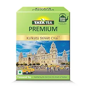 Tata Tea Premium | Street Chai Of India | Kolkata Street Chai | Tasting Notes Of Nutmeg, Cardamom & Ginger | 250 Grams