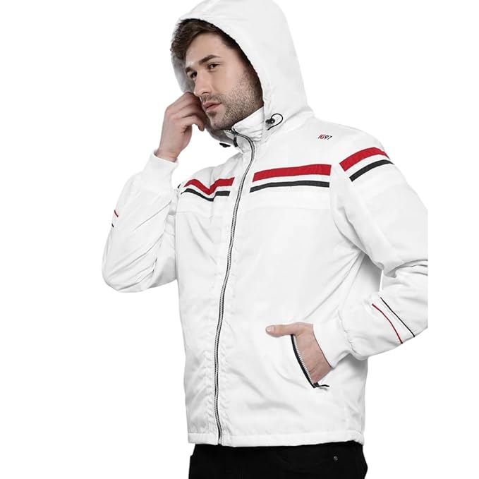 The Indian Garage Co Men Polyester Standard Length Solid Slim Fit Jacket