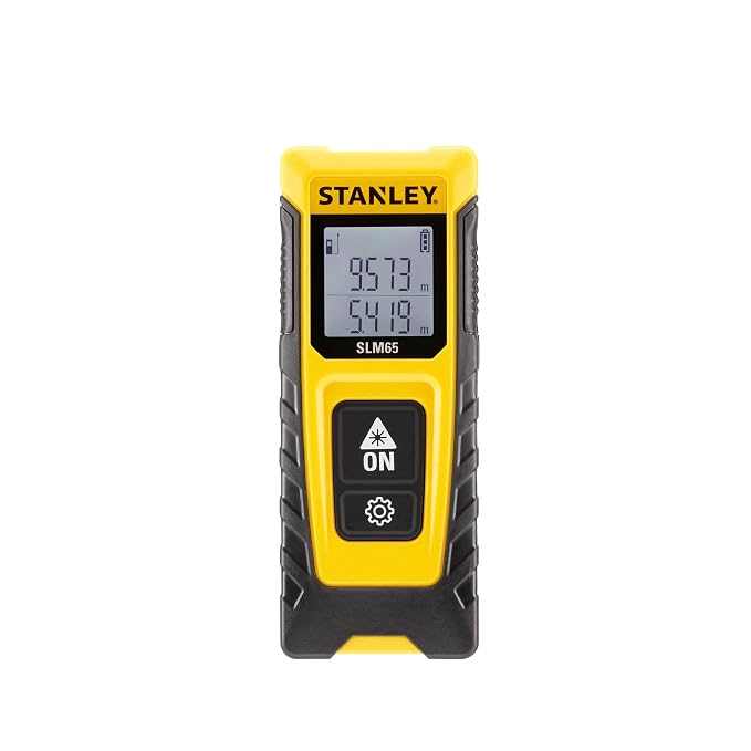 STANLEY STHT77065-0 20M Cordless Laser Distance Measurer with 2xAAA Battery for Distance Area and Volume Measurement with Colour Screen for Home, DIY & Professional Use, 1 Year Warranty,